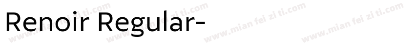 Renoir Regular字体转换